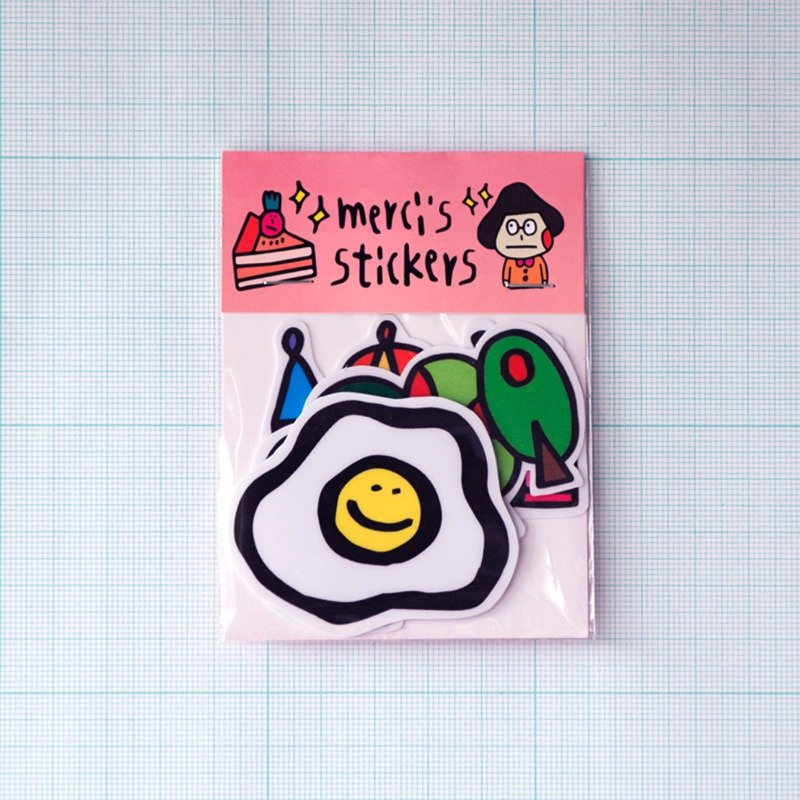 日常生活1“贴纸组” - 贴纸 - 纸 多色