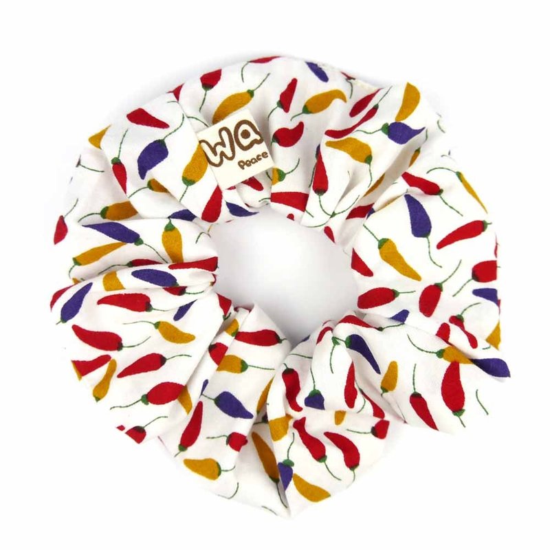 WaWu贝果发束 (花椒)/大肠圈/发带/甜甜圈/发圈 - 发饰 - 棉．麻 白色