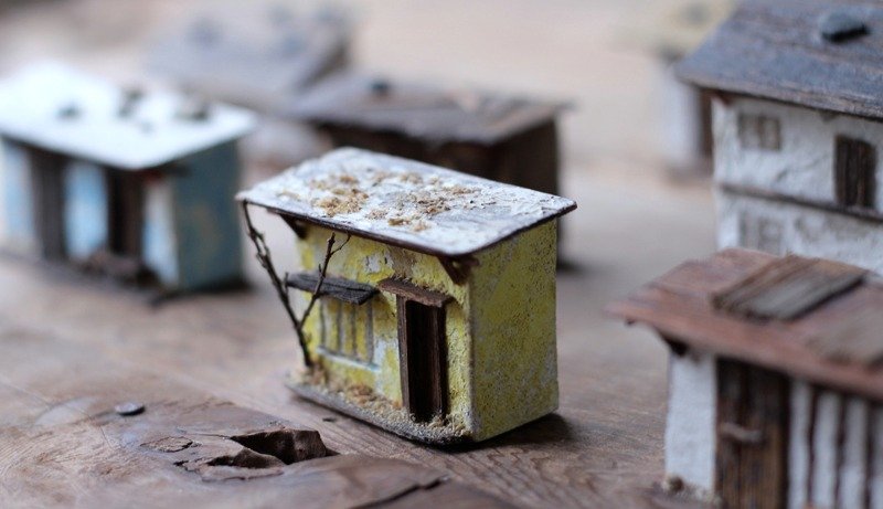 ▲老屋小房子 - 摆饰 - 木头 黄色