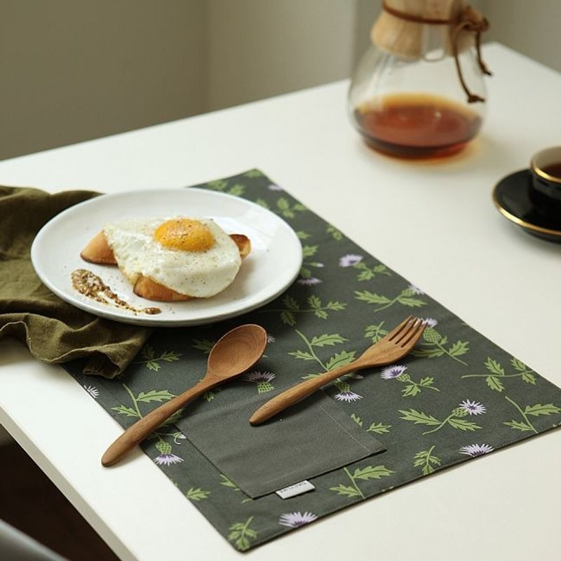 Dailylike 口袋餐巾餐垫-蓟草,E2D38827 - 餐垫/桌巾 - 其他材质 绿色