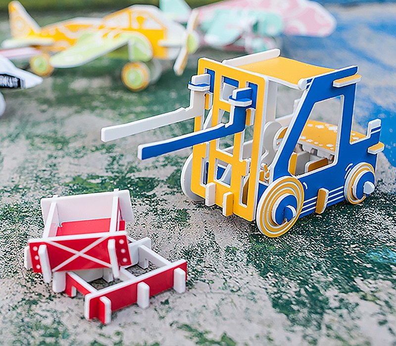 【益智立体拼图】交通工具系列 - 玩具/玩偶 - 压克力 卡其色