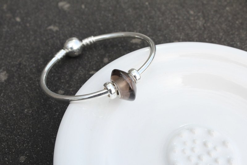 星 | Galaxy series 天然石星环系列手环-茶水晶Smoky quartz -平衡之石- - 手链/手环 - 宝石 咖啡色