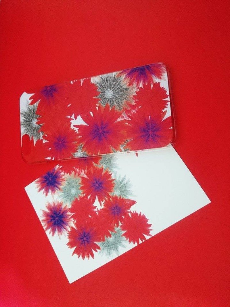 花 开 富 贵 / 透明手机硬壳(现货及出货,无现货7-14天) - 手机壳/手机套 - 塑料 红色