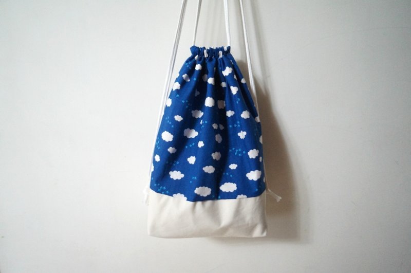 当蓝天遇上白云 - 束口袋双肩包 - 其他材质 蓝色