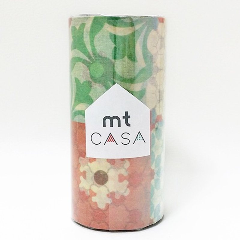 日本KAMOI mt CASA和纸胶带【复古花砖(MTCAS006)】 - 纸胶带 - 纸 多色