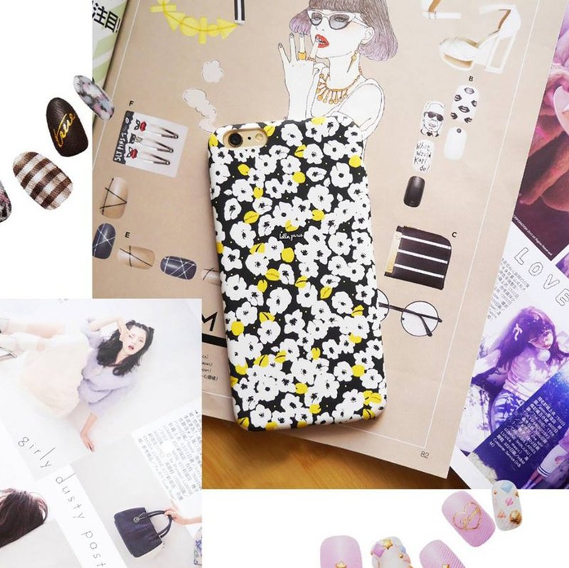 木槿星空花语手机壳 - 手机壳/手机套 - 其他材质 黑色