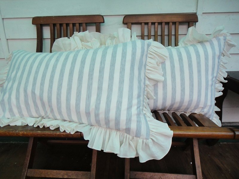 S House 手工缝制 舒服的条纹枕套 - 摆饰 - 其他材质 