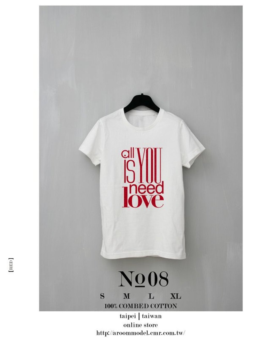A ROOM MODEL - │ T-SHIRT COLLECTION │ NO.8 ALL YOU NEED IS LOVE - 女装 T 恤 - 其他材质 