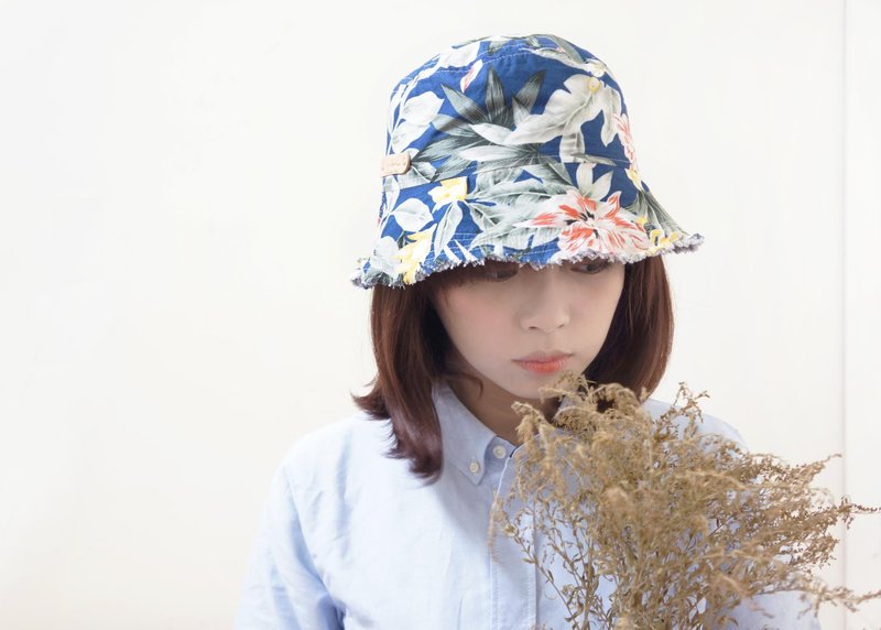 善变的双面渔夫帽 | 靛蓝色夏天 / 最后一顶 女生 M - 帽子 - 其他材质 蓝色