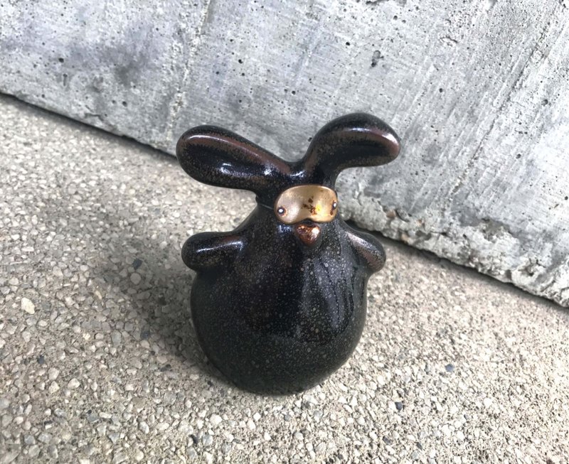 油滴天目费布诺奇小兔 - 摆饰 - 陶 