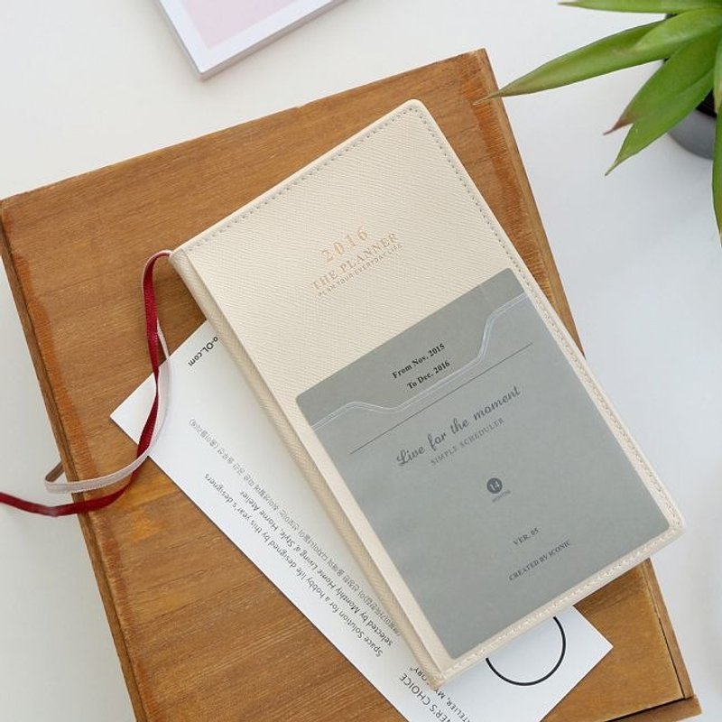 Dessin x Iconic-手帐年历-2016经典随身周志(时效)-香草米白,ICO84495 - 笔记本/手帐 - 纸 白色