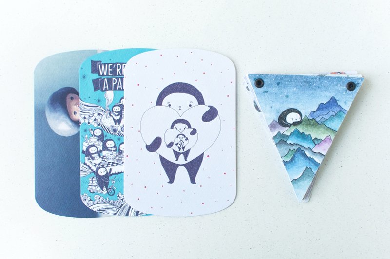 好日推好物商品：欢乐三角旗＋三款主题卡片 ＿＿ 居家饰品／办公妆点／婚礼小物／情人节礼盒／派对必备 - 摆饰 - 纸 