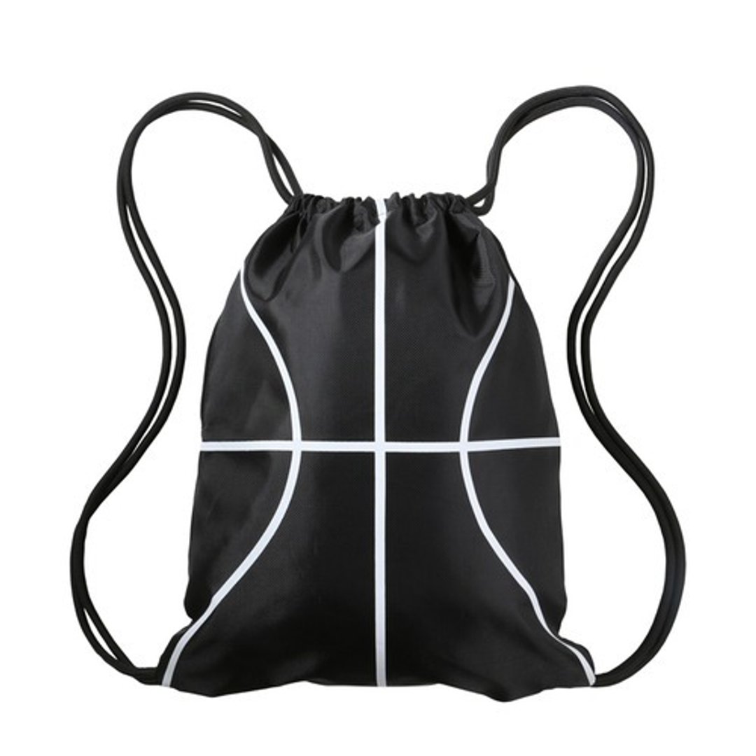 韩国 Hybition 束口袋 后背包 Gymsack Basketball Black 黑色篮球纹 - 束口袋双肩包 - 防水材质 黑色