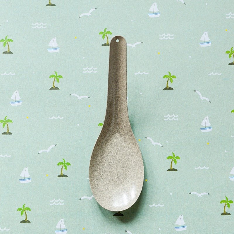 ::圣诞快乐::缤纷派对 : 灰色珐琅短汤匙 - 餐刀/叉/匙组合 - 珐琅 灰色