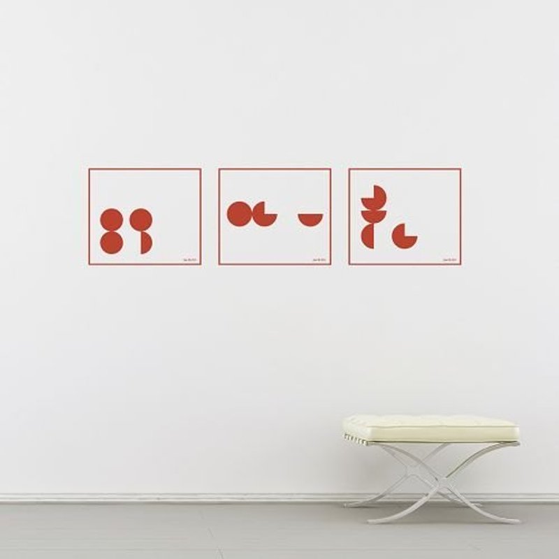 《Smart Design》/ 几何 Geometry  / 无痕壁贴 8色可选 - 墙贴/壁贴 - 其他材质 蓝色