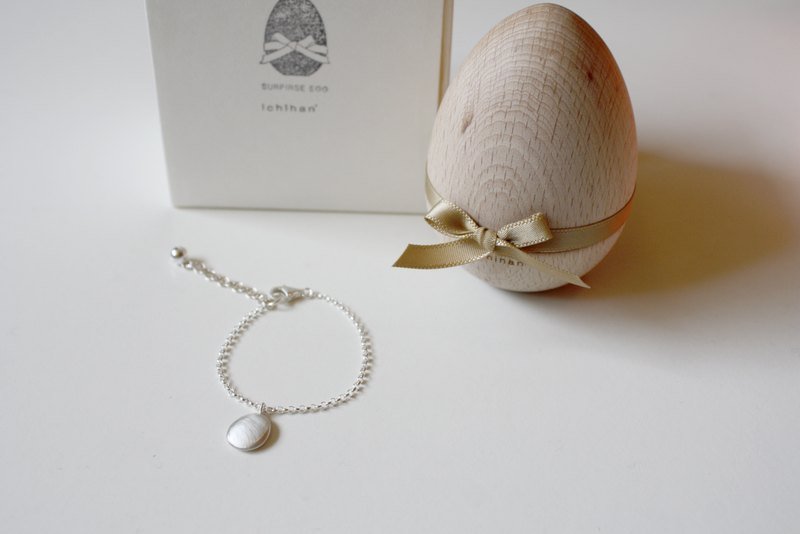 ichihan X MiniFeast 弥月蛋礼盒+纯银蛋形坠宝宝手链/项链 - 满月礼盒 - 其他金属 粉红色