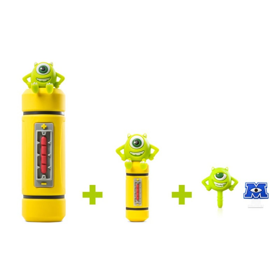 Bone / 大眼仔 2600mAh 行动电源 + 16G双头随身碟 + MU防尘塞组【超值组合】 - 手机座/防尘塞 - 硅胶 多色