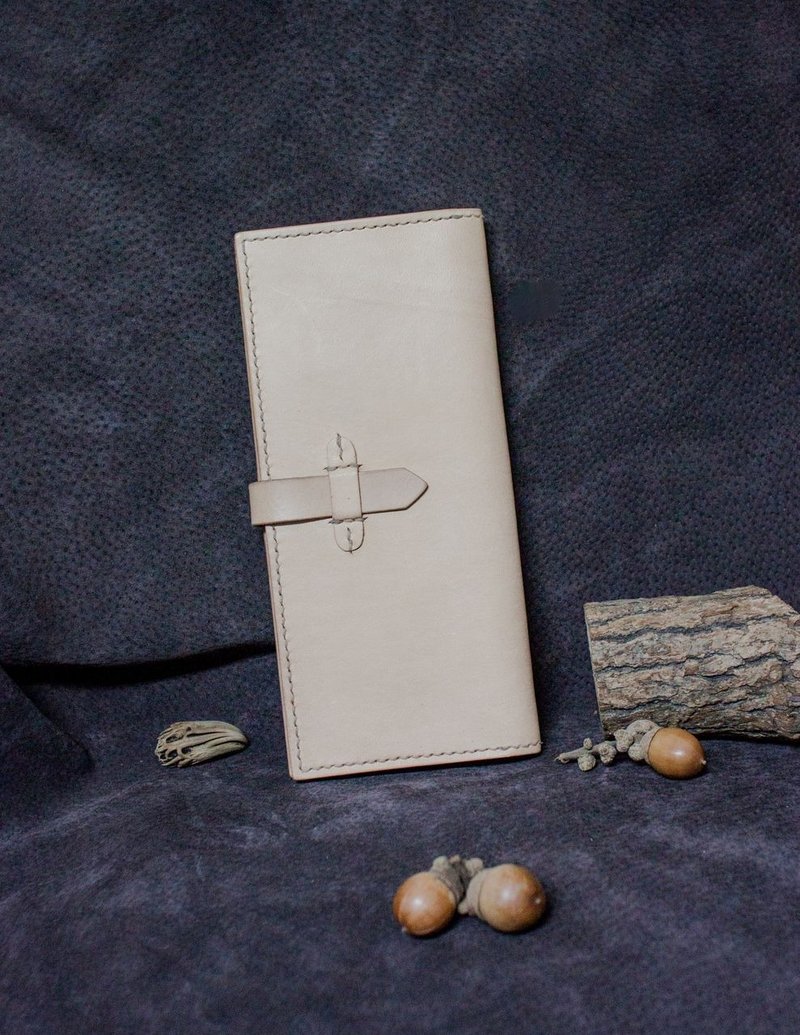 皮件 手工皮革 长夹 (原色) - 皮夹/钱包 - 真皮 