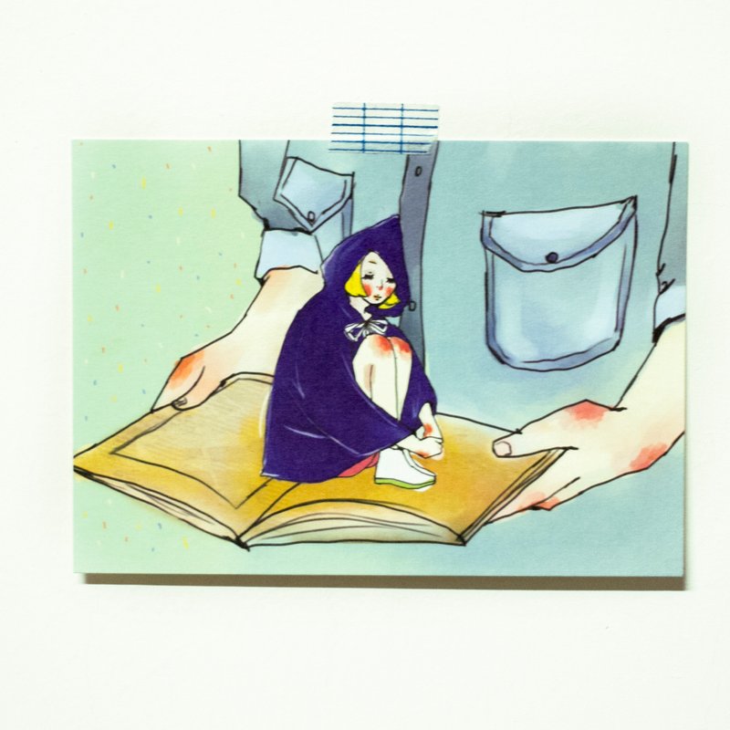 你的异想世界明信片 - 卡片/明信片 - 纸 蓝色