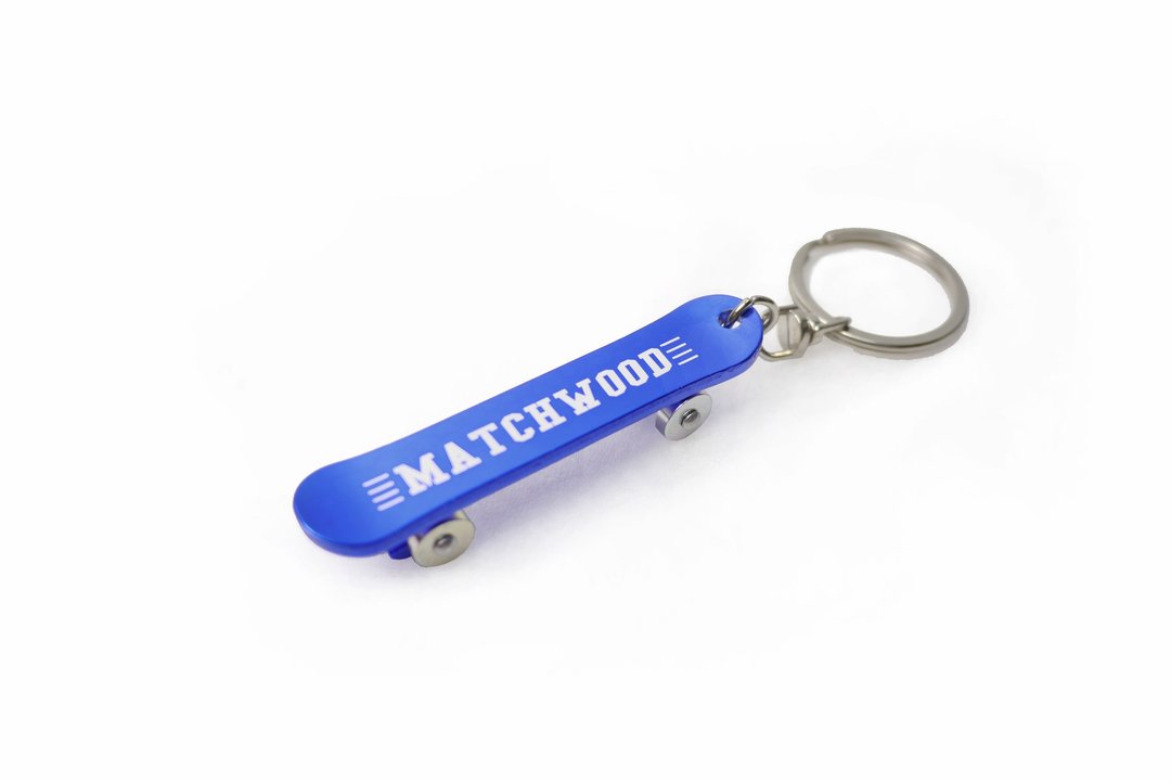 火柴木设计 Matchwood Skate Keychain 滑板开瓶器钥匙圈 蓝色款 - 钥匙链/钥匙包 - 其他金属 蓝色