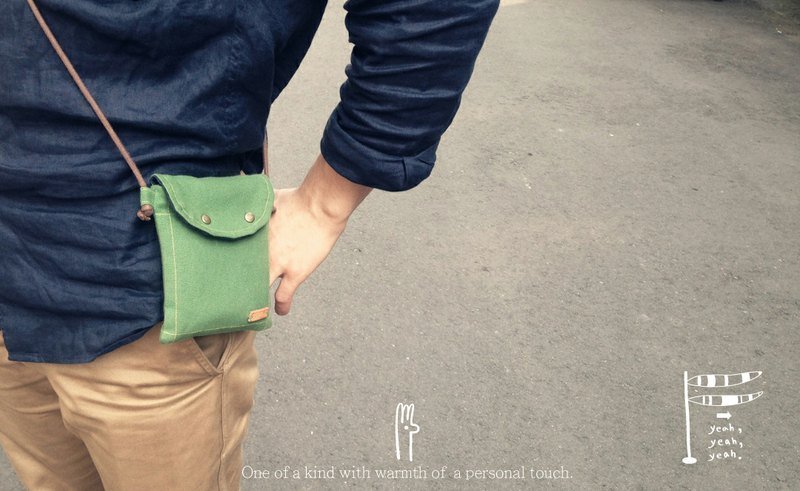 [侧背小包]+ [Wind Sock yeahyeahyeah手工绢印收纳袋] - 其他 - 其他材质 