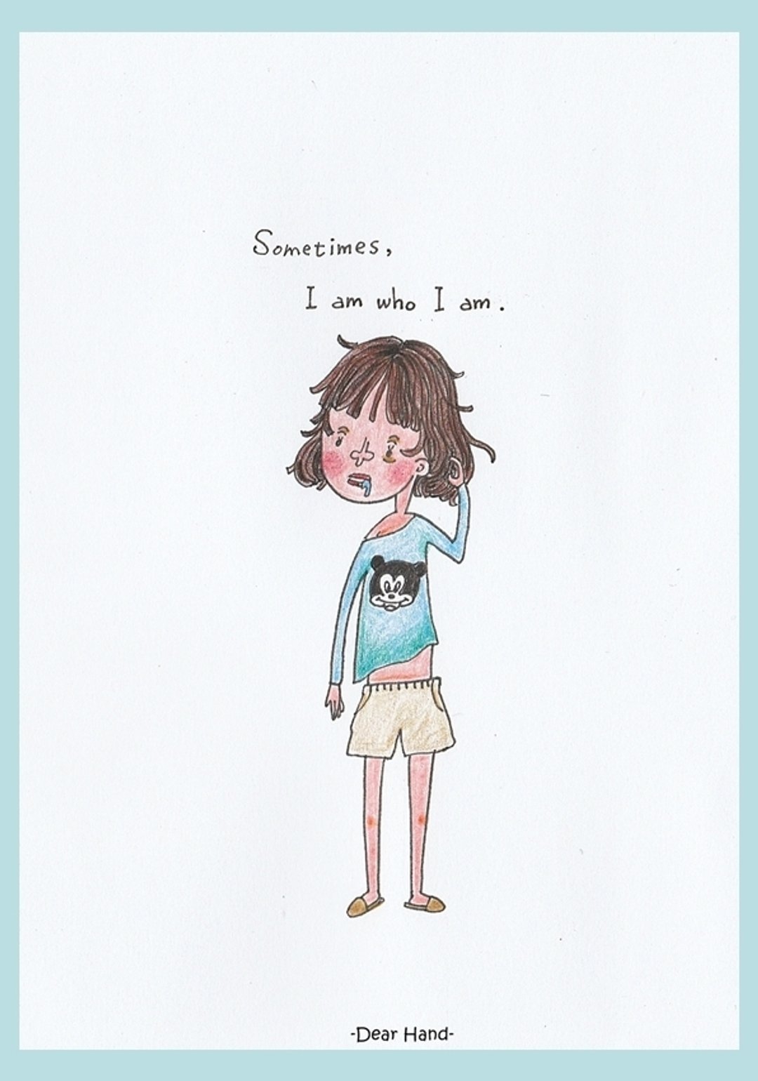 Sometimes, I am who I am - 卡片/明信片 - 纸 多色