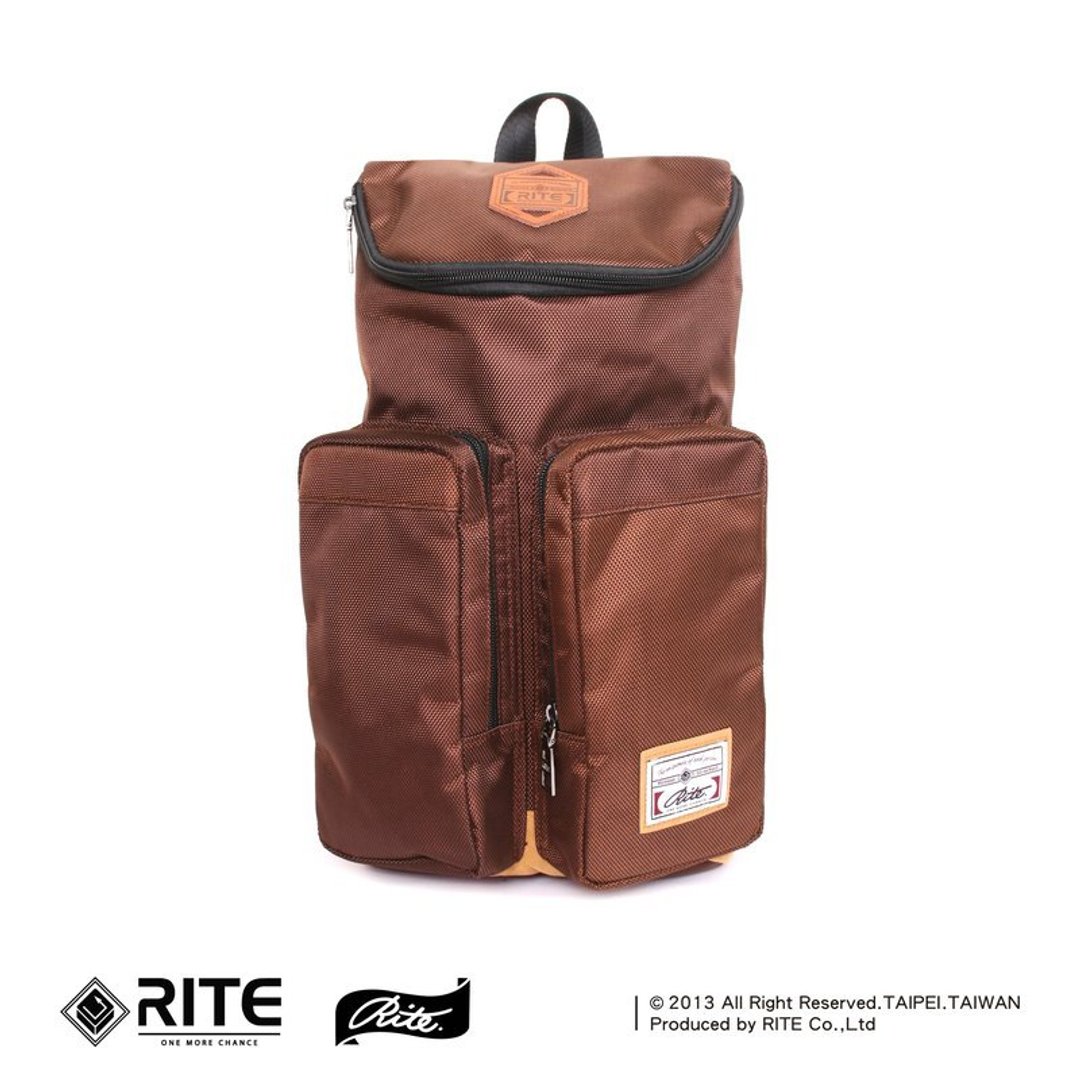 Travel Bag｜双袋旅行包-巧克力尼龙｜ - 侧背包/斜挎包 - 防水材质 咖啡色