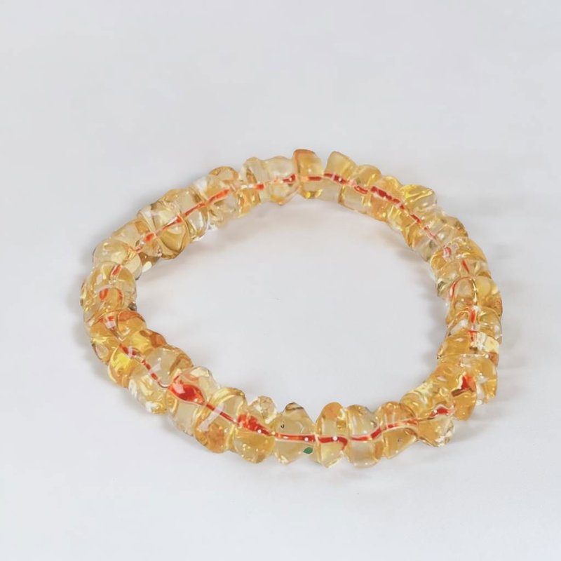 天然黄水晶手链 | 天然水晶 |  送礼 - 手链/手环 - 水晶 橘色
