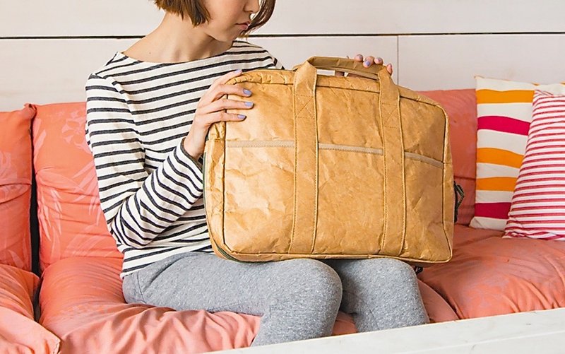 日本Flybag公文包 - 公文包/医生包 - 其他人造纤维 卡其色