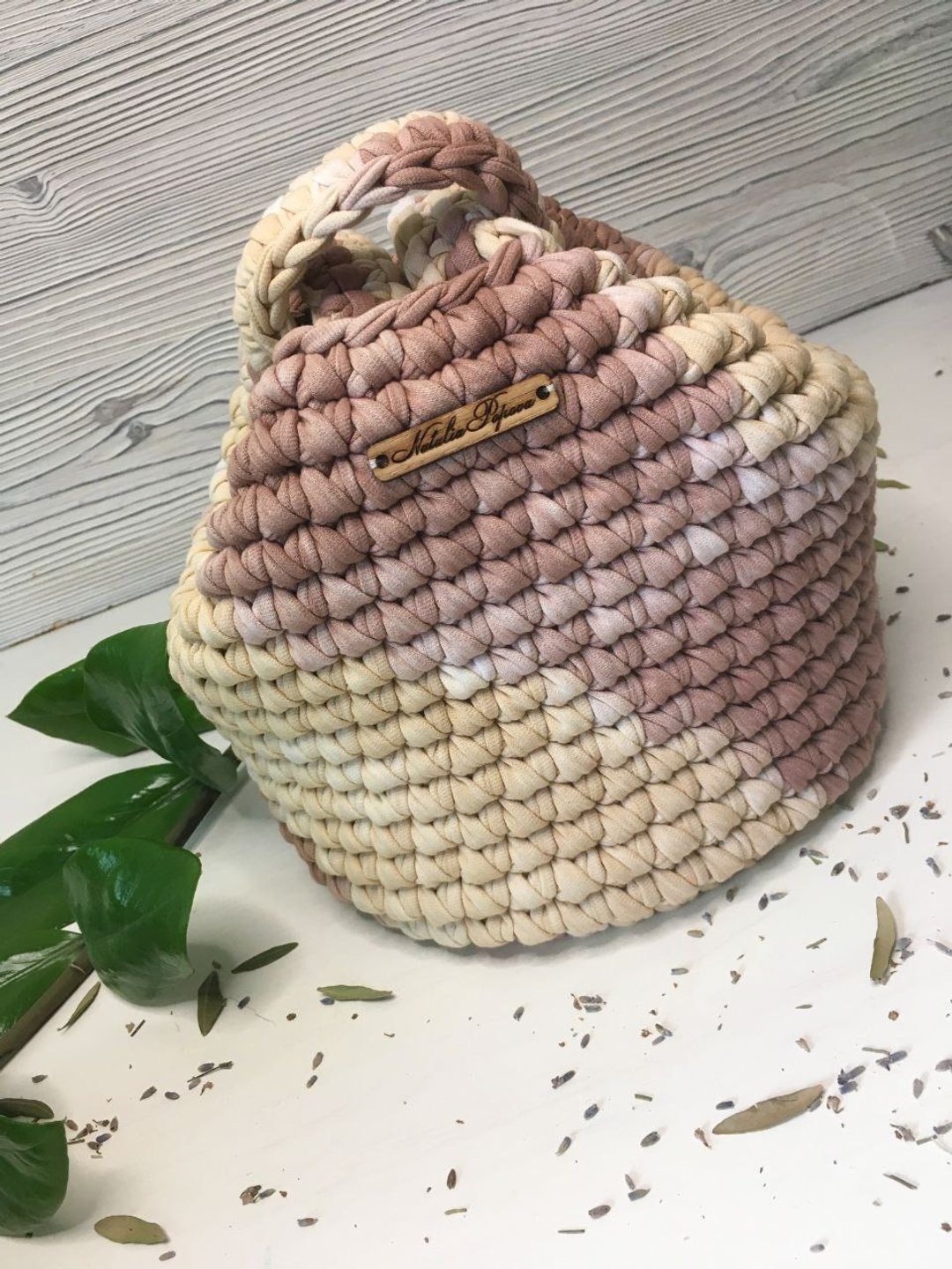 Tote bucket bag japanese knot Tote bag transformer women Scandinavian style - 手提包/手提袋 - 棉 多色
