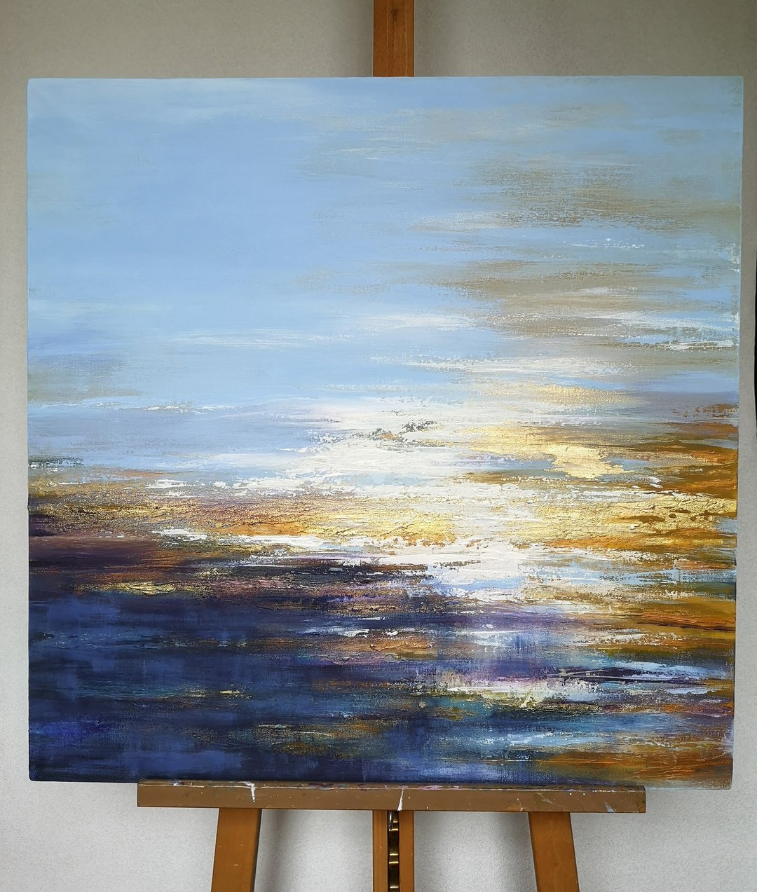 Seascape Painting  Abstract Original Art on Canvas 70x70 cm. - 海报/装饰画/版画 - 棉 