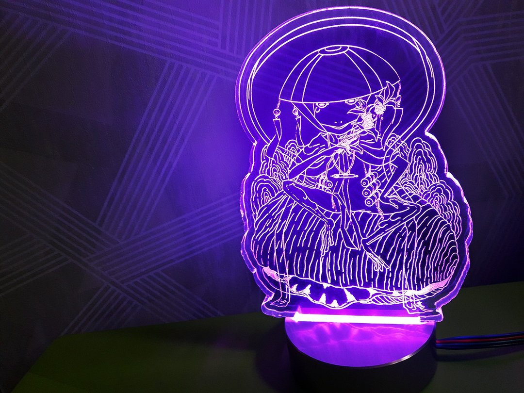 妖怪夜灯 - 蜃公 (成功) 考试顺利 学业进步 - 灯具/灯饰 - 压克力 透明