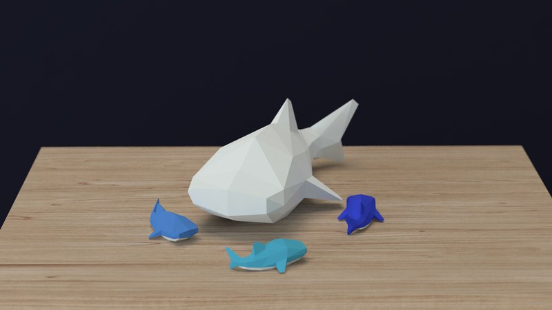 Balm 3D小鲸鲨DIY折纸 |手工制作 |海洋濒危动物(电子档) - 图文模板设计 - 其他材质 