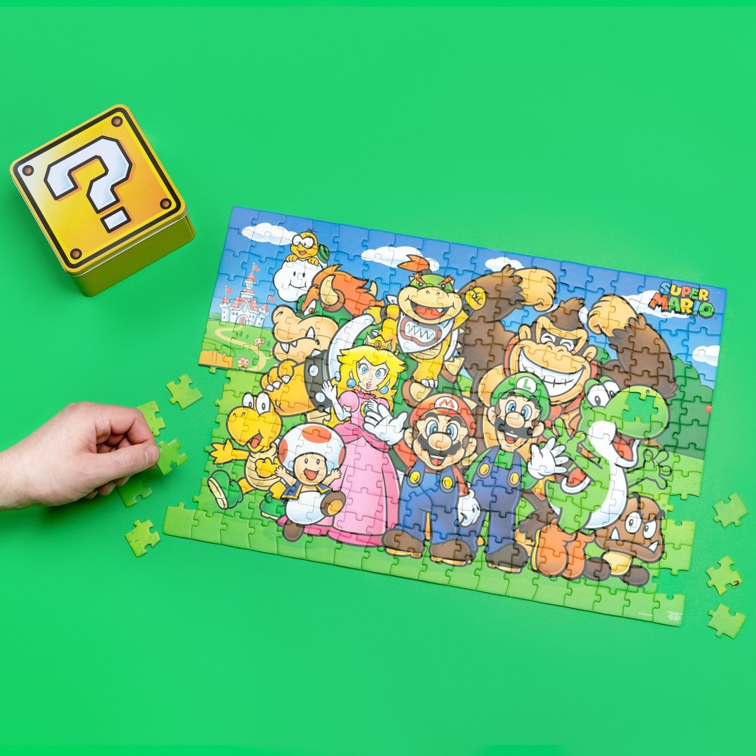 【MARIO系列】官方授权任天堂玛利欧全家福拼图/砌图 - 拼图 - 纸 多色