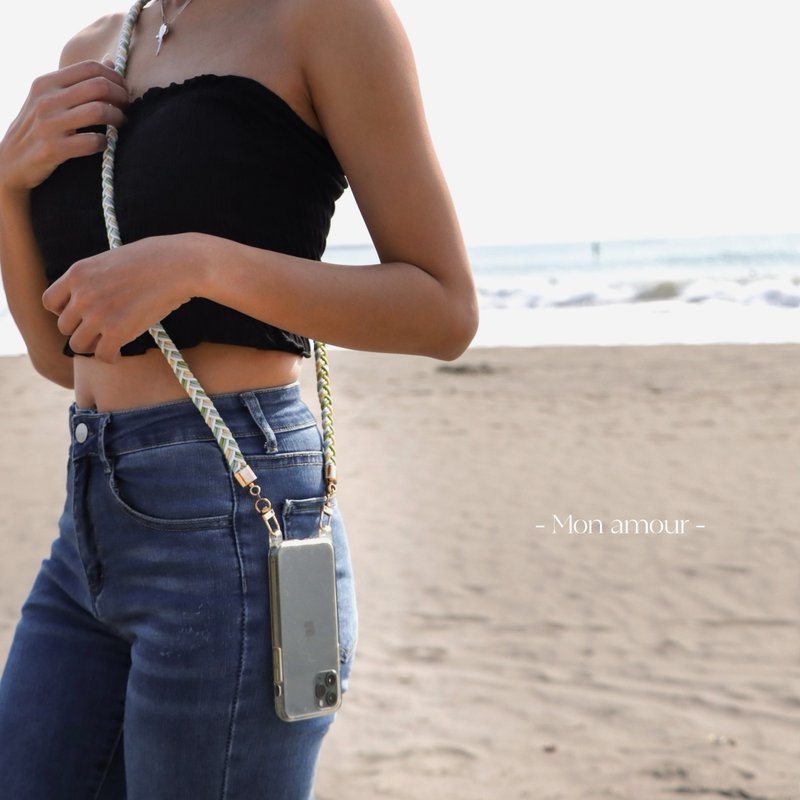 Mon amour |手机挂绳 手机编织绳 编织绳 背带手机绳 手机背带 - 挂绳/吊绳 - 其他人造纤维 