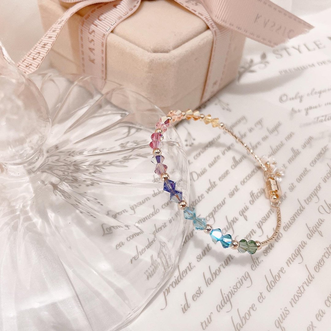 swarovski 渐变色系手链 - 手链/手环 - 水晶 