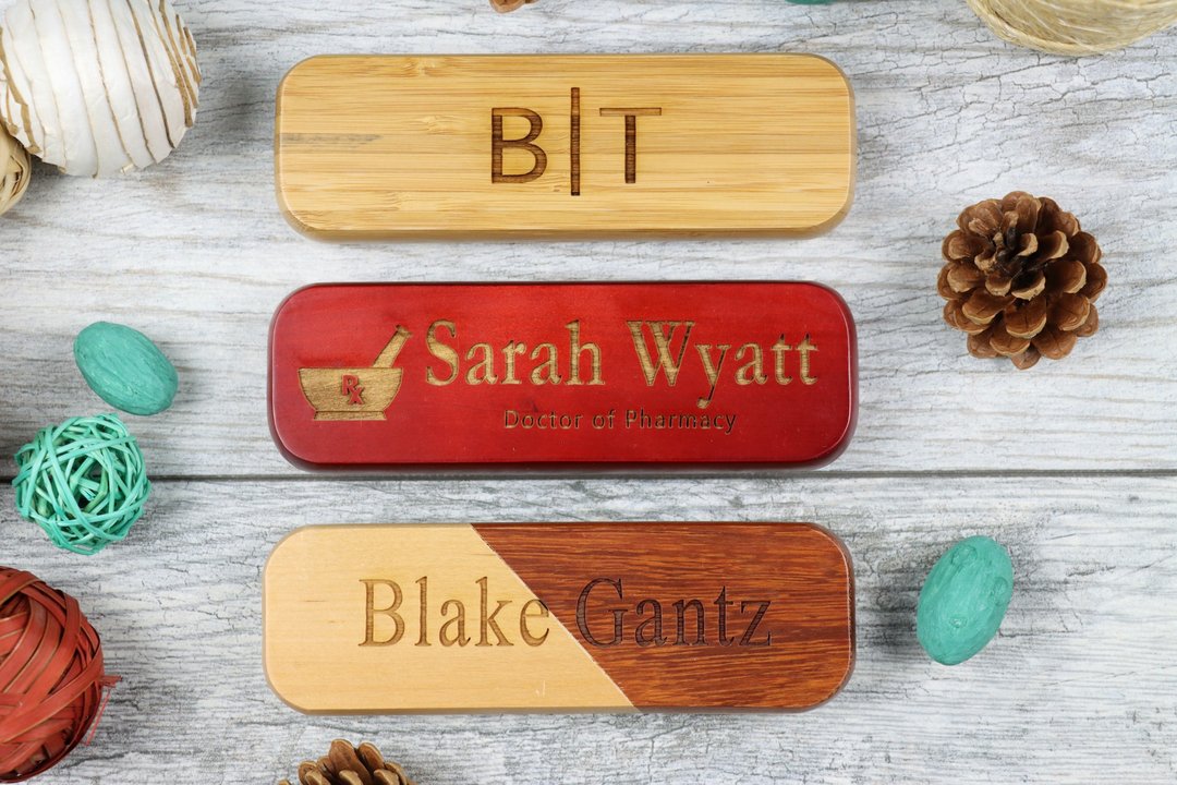 Wood Pen Set,Monogrammed Pen Set,Customized Gift, Christmas Gift Wrapping - 铅笔盒/笔袋 - 木头 