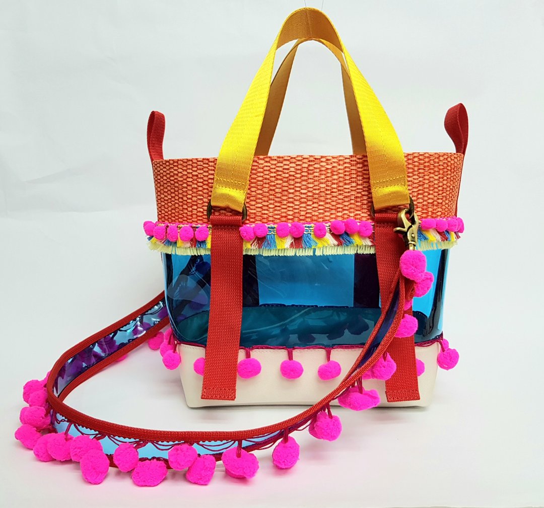 WEEKEND Mini (S) Lady Tote with Shoulder Strap in Punch Blue (BL) - 手提包/手提袋 - 防水材质 蓝色