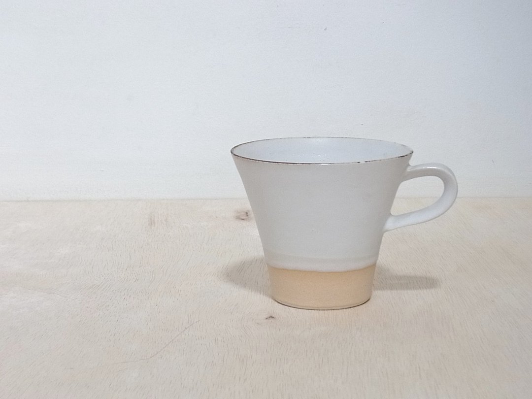 Machine cot mug cup - 咖啡杯/马克杯 - 陶 白色