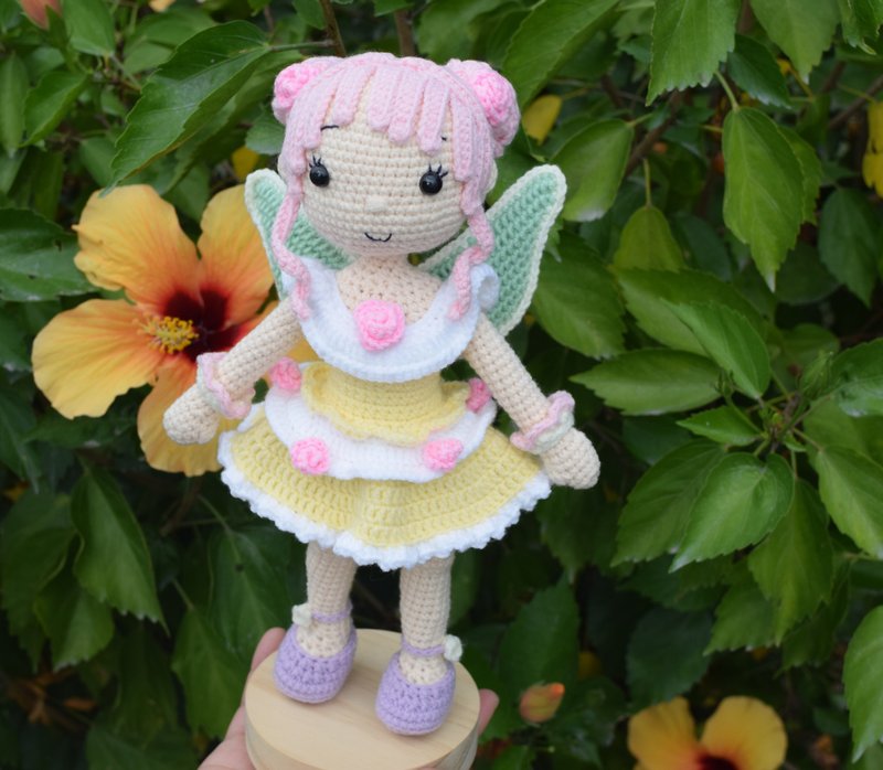 自然系钩针娃娃 花精灵 - 玩偶/公仔 - 其他人造纤维 