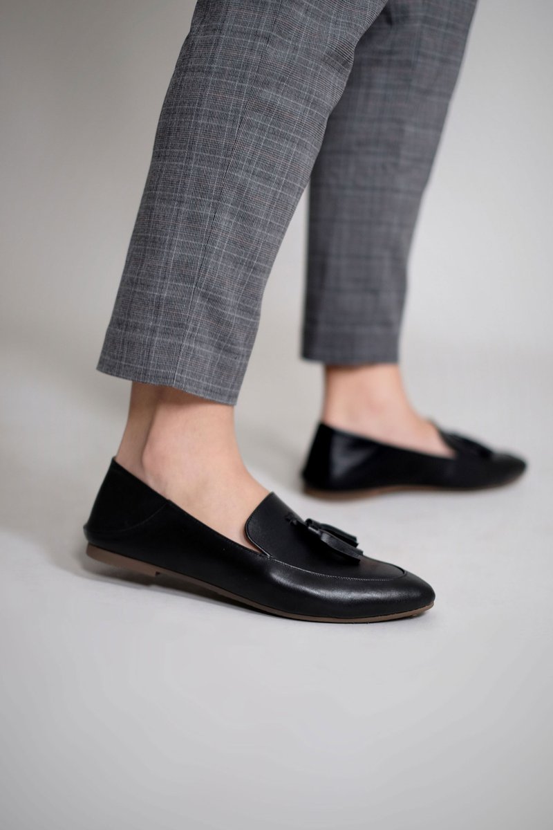 Tassel Loafer Flip 流苏乐福 (Black) | WL - 其他女款皮鞋 - 真皮 黑色