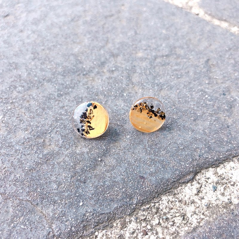 金光闪闪 - 耳环/耳夹 - 树脂 