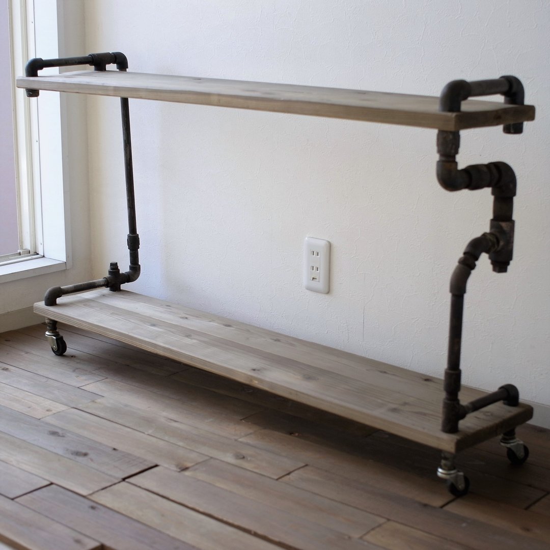 vintage iron shelf 695*1200*300 - 书架/书挡 - 其他金属 卡其色