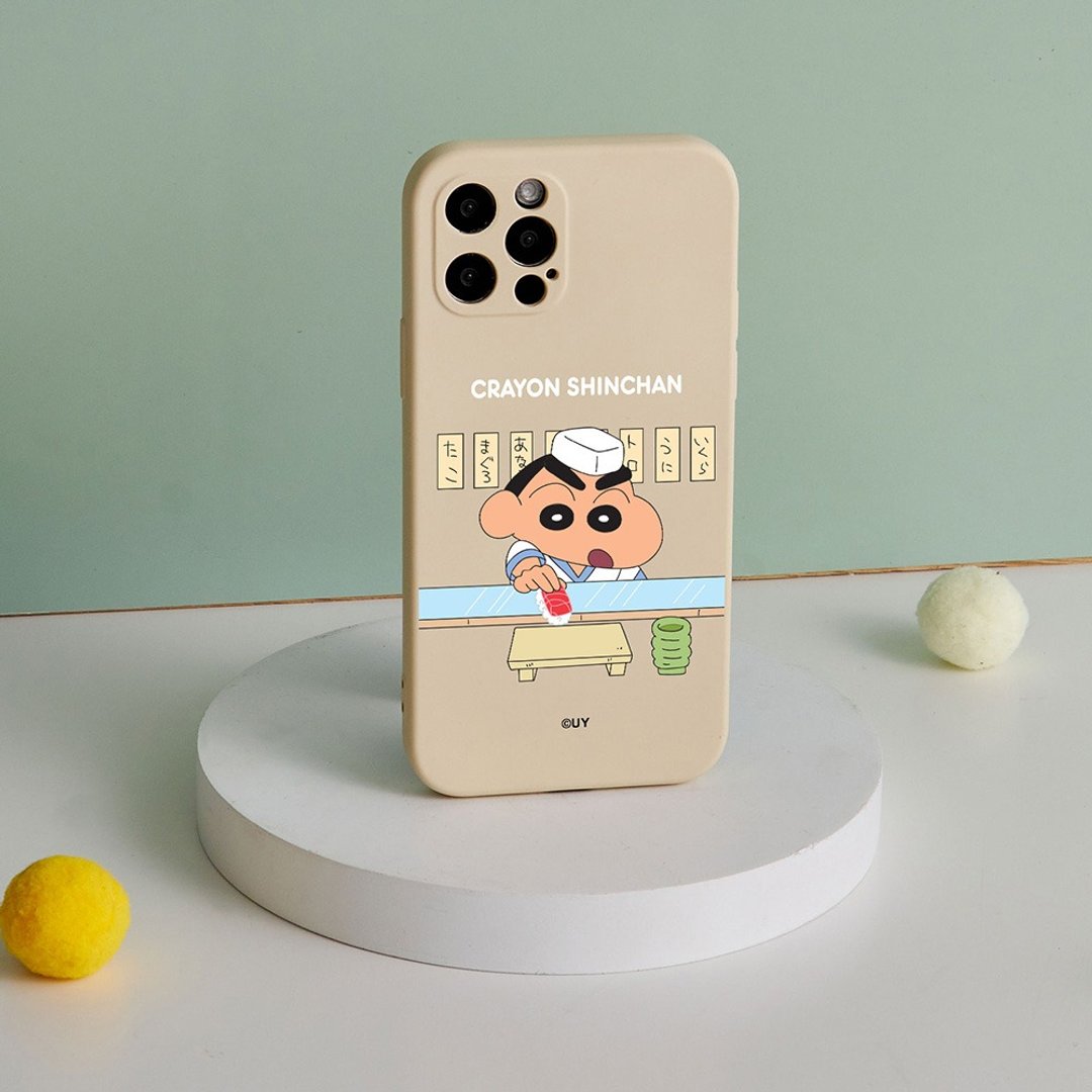 蜡笔小新寿司师傅全包iPhone手机壳 - 手机壳/手机套 - 硅胶 多色