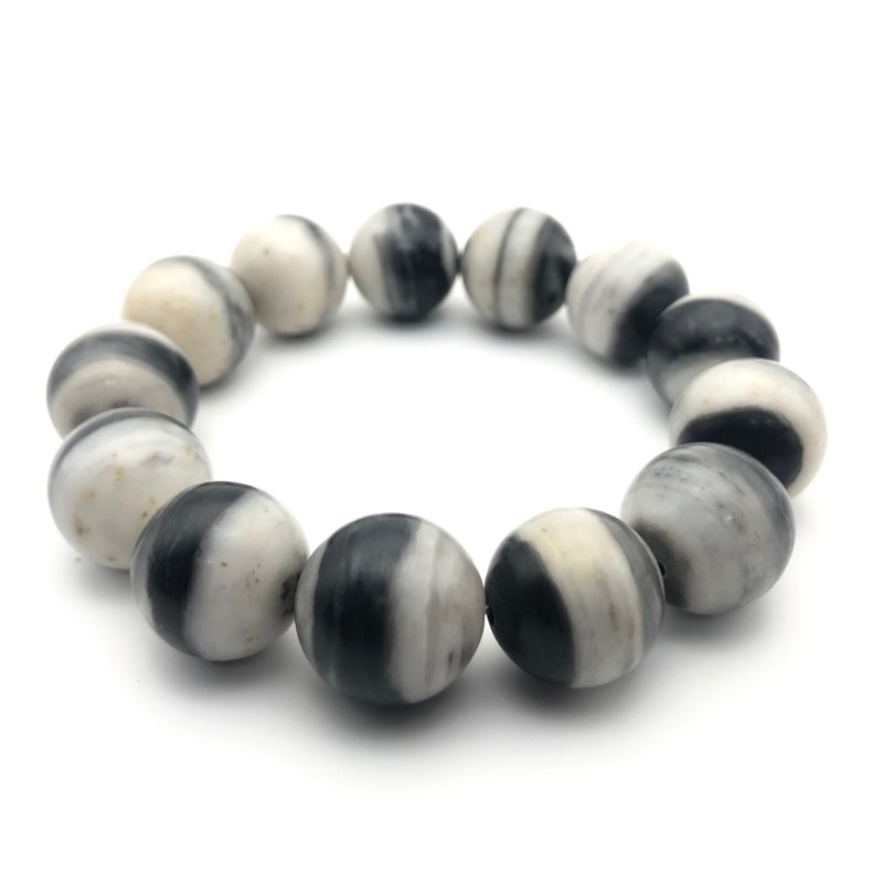 新疆和田玉青花籽料/老料手串/17+mm/很油润/收藏级/送礼/结缘价 - 手链/手环 - 玉石 黑色