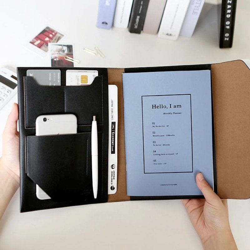 敲敲-Funnymade-大人日志A5(一年份)-质感灰蓝,FNM34881 - 笔记本/手帐 - 纸 蓝色