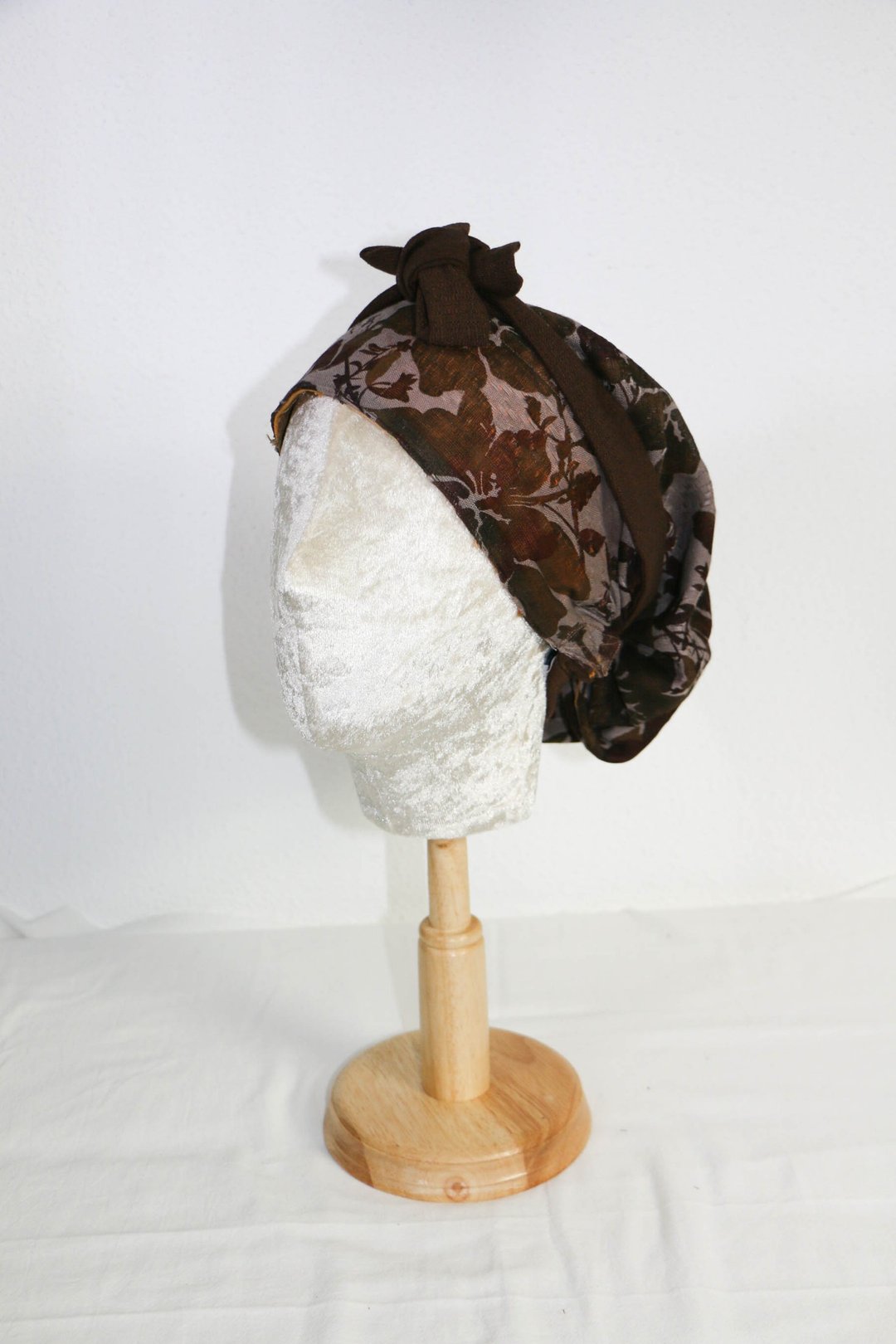 boho style turban hat, yellow green - 帽子 - 棉 
