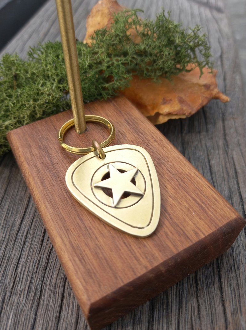 黄铜 摇滚星钥匙圈 / 狗牌宠物名牌 - 项圈/牵绳 - 铜/黄铜 金色