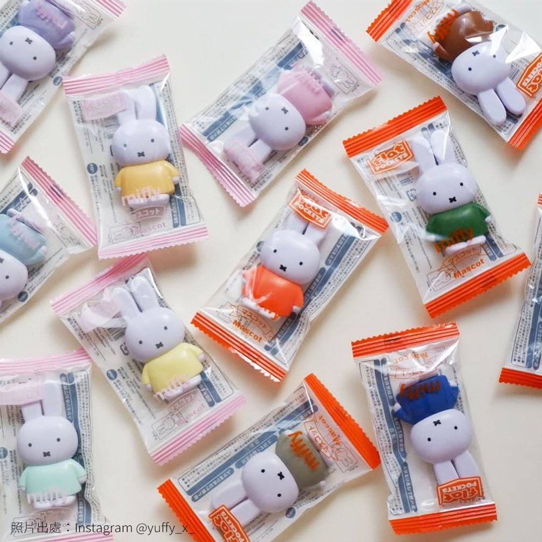 【iam我适文创】miffy 扁米菲 迷你公仔 粉彩 标准全彩 米菲兔 - 玩偶/公仔 - 塑料 橘色