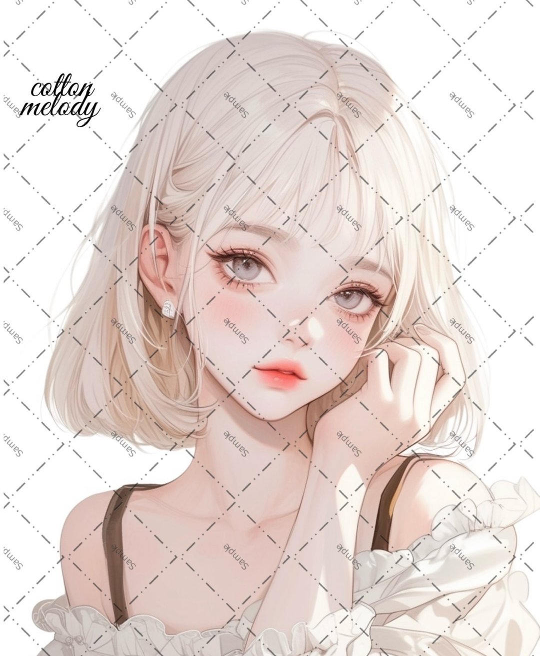 原创贴纸 no.1671 人物贴纸 原创贴纸 人物贴纸 女孩贴纸 原创人物贴纸 - 贴纸 - 纸 